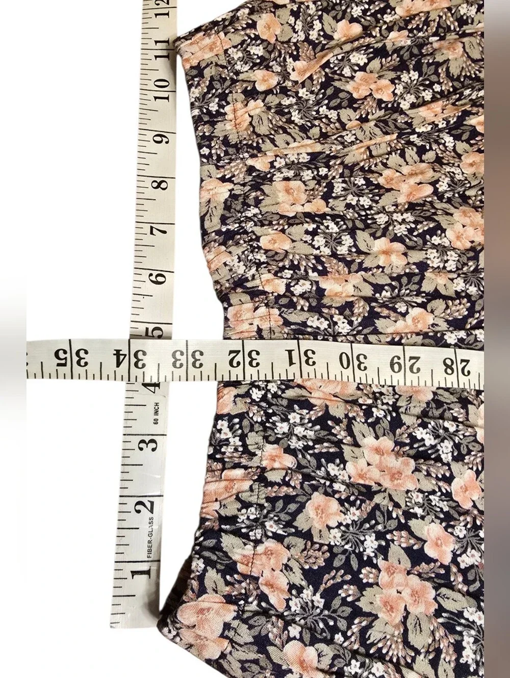Vintage Clio Vintage Floral Crinkle Broomstick Maxi Skirt Multicolor M